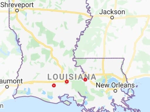 Map of Louisiana